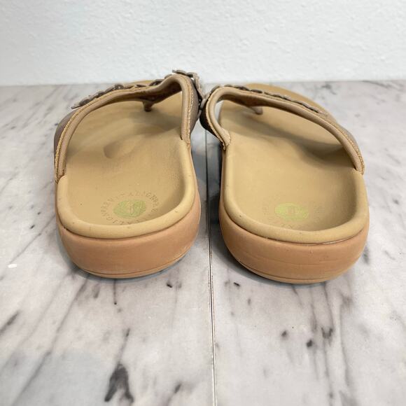 Revitalign Yumi Hampton Bronze Orthotic Thong Sandals Women’s 8W Comfort NWT - Picture 3 of 7